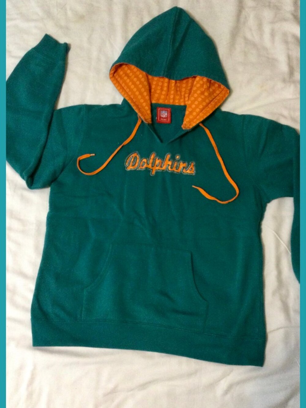 Dolphins Pullover Hoody, sz S
